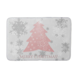 Rosa Weihnachtsbaum Bath Mat Badematte
