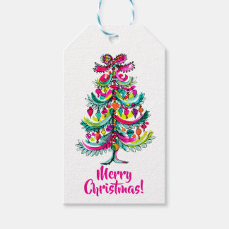 Rosa Weihnachtsbaum Gay Regenbogen Stolz Geschenkanhänger