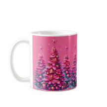 Rosa Weihnachtsbaum Trendige Vornehme Ästhetik