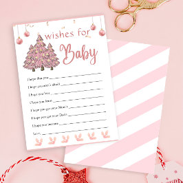 Rosa Weihnachtsbaum Weihnachtswünsche für Kindersp Einladung