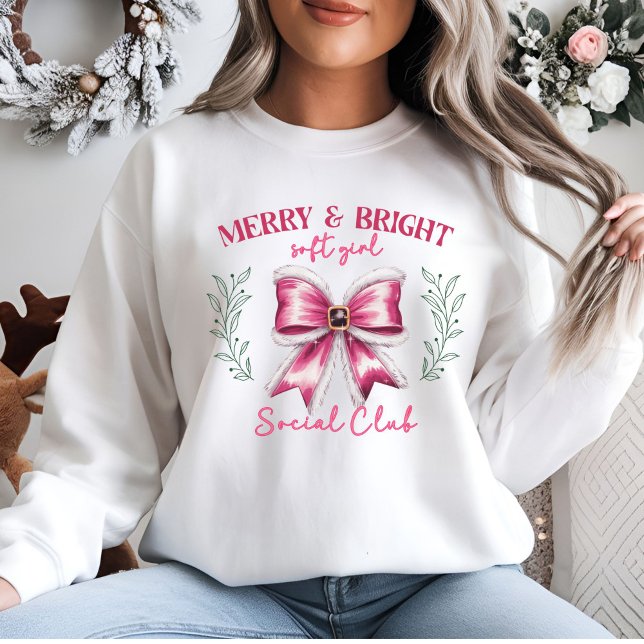 Rosa Weihnachtsbucht Sweatshirt (Von Creator hochgeladen)