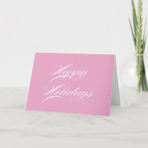Rosa Weihnachtskarten
