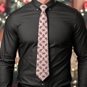 Rosa Weihnachtsmann-Punkt-Polka-Weihnachten Krawatte