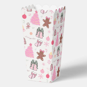 Rosa Weihnachtsmuster Geschenkschachtel