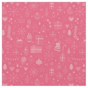 Rosa Weihnachtsschmuck Schneeflocke präsentieren Stoff