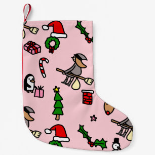 Rosa Weihnachtszeit Kleiner Weihnachtsstrumpf