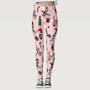 Rosa Weihnachtszeit Leggings