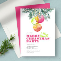 Rosa Weihnachtszeit Party Einladung Einzigartiges