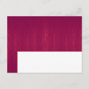 Rosa/Weiß-Holzkörner Hochzeitsschreiben der Platzk Postkarte