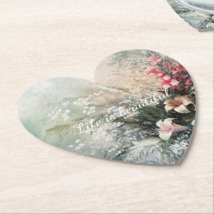 Rosa, weiß, tropisch untersetzer