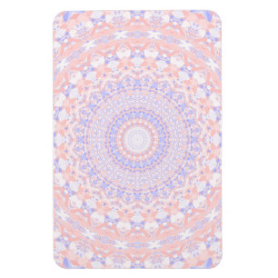 Rosa, Weiß und Blauer Kaleidoskop Magnet
