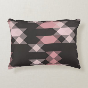 rosa weiß und grau geometrisch dekokissen
