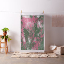 Rosa, Weiß und Grün Abstrakt