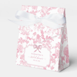Rosa Weiße Florale Rosen Chinoiserie Brautschauer Geschenkschachtel
