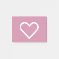 Rosa weiße Herz-Valentinsgruß-Post-Itanmerkungen