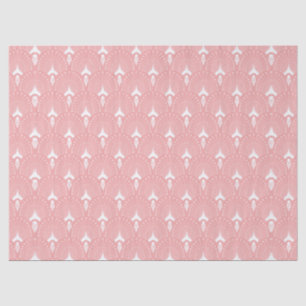 Rosa-weiße Kunstform-Deko Seidenpapier
