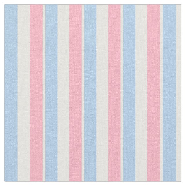 Rosa weiße und blaue Streifen Stoff (Nahaufnahme)