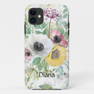 Rosa, weiße und gelbe Anemone. Case-Mate iPhone Hülle