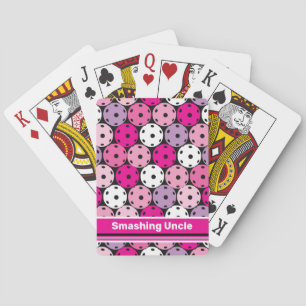 Rosa, weiße und lila Pickleballs, Spielkarte