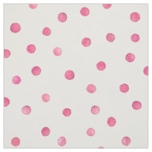 Rosa weißes Confetti-Punkt-Muster Stoff