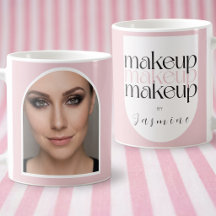 Rosa Weißes Makeup-Artist Süßes Foto