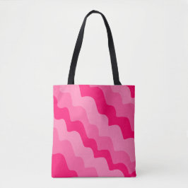 Rosa Wellen Tasche
