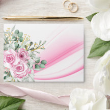 Rosa Wellen- und Blumenhüllen