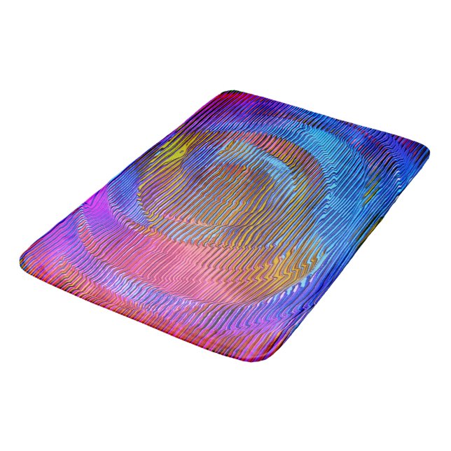 Rosa Wendelregenbogen mit Relief und chaotischen S Badematte (Schrägansicht)