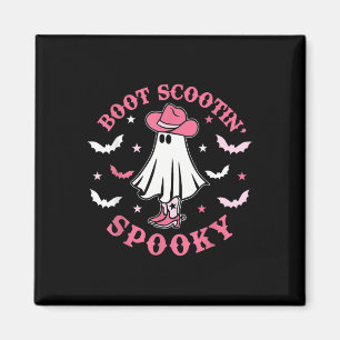 Rosa Western Halloween Cowboy Ghost Boot Scootis S Magnet