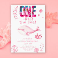 Rosa Whale Oneder See 1. Geburtstag