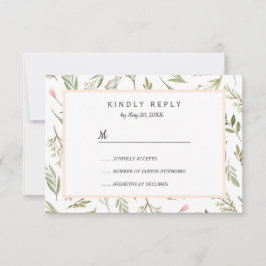 Rosa Wiese botanische Blume Hochzeit RSVP