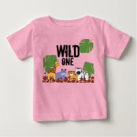 Rosa "WILD ONE" Safari Dschungel Thema Erster Gebu