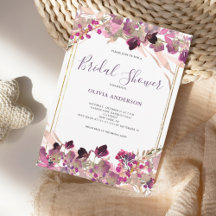 Rosa Wildblume Brautparty