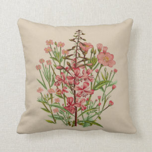Rosa Wildblume-Kissen Kissen