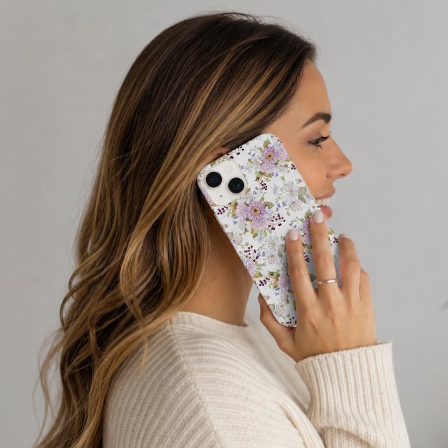 Rosa Wildblumen-Blumen-Chic-Design Case-Mate iPhone 14 Hülle (Pink Wildflower Floral Chic Design Case-Mate iPhone Case)