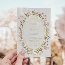 Rosa Wildblumen Botanische Hochzeit