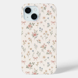 Rosa Wildblumen-Rosen-Schleifen-Muster-Handyhülle Case-Mate iPhone Hülle