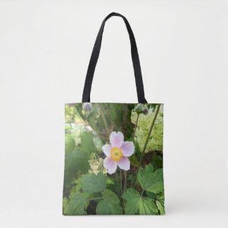 Rosa Wildblumen-Tasche | Botanisches Blumen-Wieder Tasche