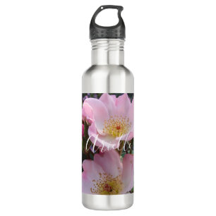 Rosa Wilde Rose Blume Foto Edelstahlflasche