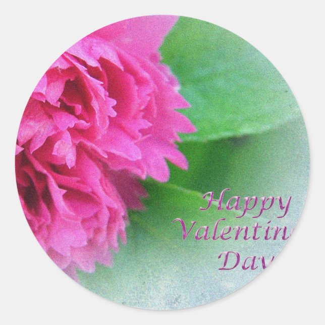 Rosa wilde Rose Runder Aufkleber (Vorderseite)