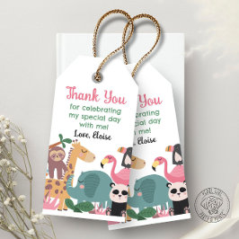 Rosa Wildtier  Geschenkanhänger