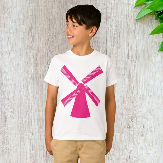 Rosa Windmühle T-Shirt (Von Creator hochgeladen)