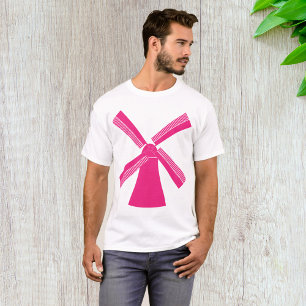 Rosa Windmühle T-Shirt