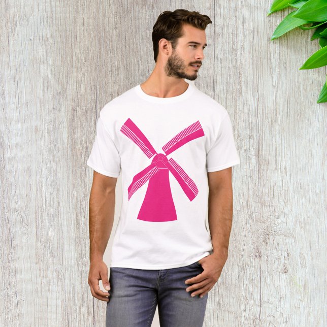 Rosa Windmühle T-Shirt (Von Creator hochgeladen)