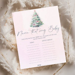 Rosa Winter Name des Liedes Baby Dusche Spiel