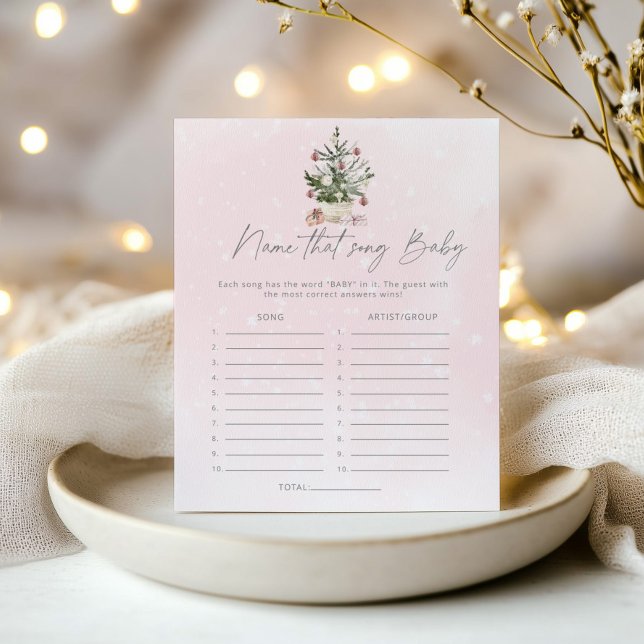 Rosa Winter Name des Liedes Baby Dusche Spiel (Von Creator hochgeladen)