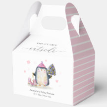 Rosa Winterwald Skate Pinguin Baby Shower 