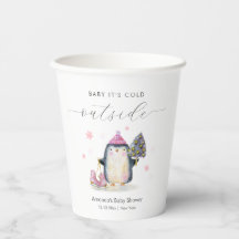Rosa Winterwald Skate Pinguin Baby Shower 