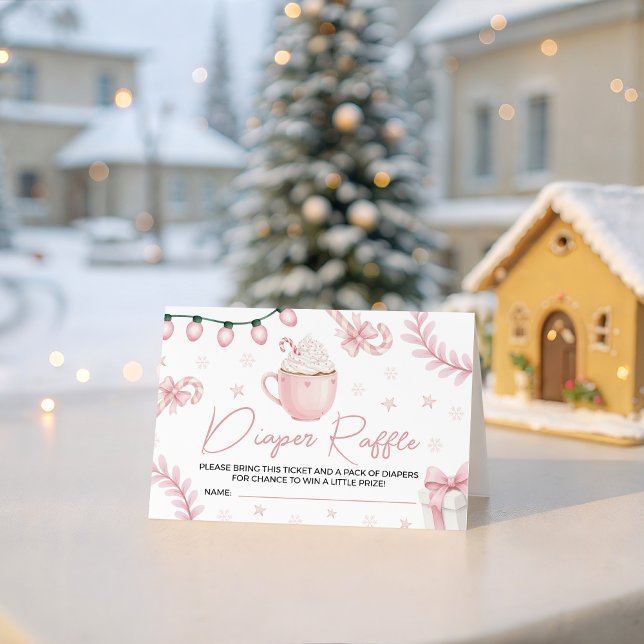 Rosa Winterwindel-Raffleticket Begleitkarte (Von Creator hochgeladen)