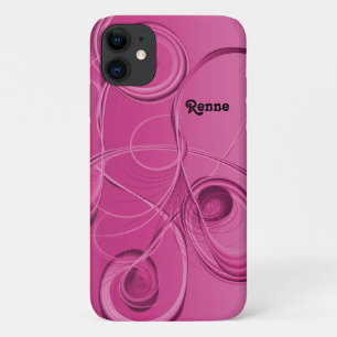 Rosa Wirbel Abstraktes Design Case-Mate iPhone Hülle